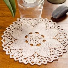 This gorgeous set includes a doily for the. Knit Flower Doily Pattern Purple Kitty