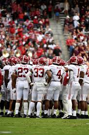 Alabama Crimson Tide Stand On The Field During The Game Against Texas A M Aggies At Kyle Field On October 12 2019 Alabama Crimson Tide Alabama Crimson Alabama