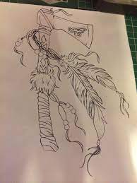 Free native american tomahawk vector download in ai, svg, eps and cdr. Sketch Of My Tomahawk Tattoo Picture Tattoos Indian Tattoo Ricks Tattoo