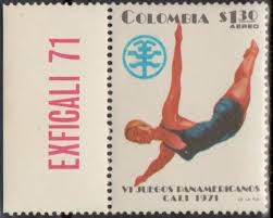 Colombia Postage Stamp Commemorating The 6th Pan American Games In Cali 1971 American Games Stamp Pan American