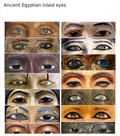 The lifelike gaze of these ancient Egyptian inlaid eyes reveals the  incredible craftsmanship used to animate funerary masks and statues during  the Old and Middle Kingdoms. These intricate inlays were typically  constructed