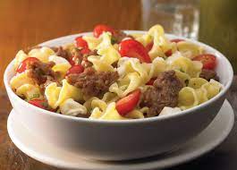 Johnsonville Italian All Natural Ground Sausage With Campanelle Pasta Herb Butter Johnsonville Sausage Recipes Best Pasta Recipes Pasta Dishes