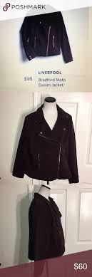 Liverpool Bradford Moto Denim Jacket Xl Denim Jacket Liverpool Jeans Denim