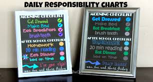 Free Printable Kids Daily Responsibility Chart Balancing
