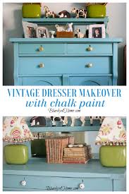 Vintage Dresser Re Do With Chalk Paint