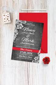 Digital Only Black White Wedding Invitation Suite Lace By Bohemeprints Red And White Weddings White Wedding Invitations Black And White Wedding Invitations