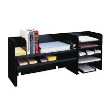 Amazing gallery of interior design and decorating ideas of built in desk shelves in bedrooms, closets, living rooms, dens/libraries/offices, girl's rooms, laundry/mudrooms. Desk Organizer With Adjustable Shelves Black Mmf Industries