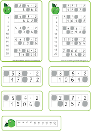 Klecksaufgaben Multiplikation Multiplizieren Matheunterricht Mathe
