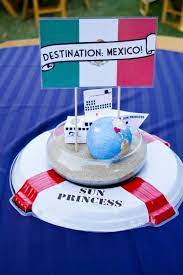 Cruise ship theme party supplies. Love Boat Themed Bon Voyage Party Cruise Theme Party Cruise Theme Cruise Theme Party Decoration