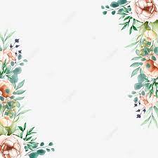Floral Sideways Beautiful Frame Floral Clipart Frame Floral Frame Png And Vector With Transparent Background For Free Download Flower Frame Floral Background Flower Backgrounds
