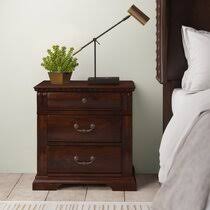 Shagreen round nightstand antique brass high fashion home. Shagreen Nightstand Wayfair