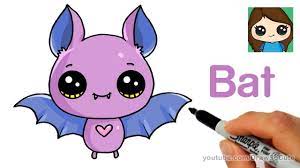 How To Draw So Cute Halloween Bat Cute Drawings Kawaii Drawings Cute Kawaii Drawings