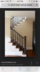 This modern wooden staircase is designed to provide access to a loft bedroom. Stair Idea Stair Banister Painted Stair Railings Painted Stairs