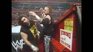Good here having the meaning of totally unstoppable weapons of mass … while the trope name refers to chainsaws, it has mutated to include the use of circular saws and even lawnmowers as well. Wrestlemania Xiv Cactus Jack And Chainsaw Charlie Vs New Age Outlaws Dumpster Match Video Dailymotion