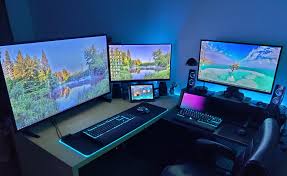 Feeling Blue Pc Computers Gaming Garage Design Interior Boys Game Room Garage Design