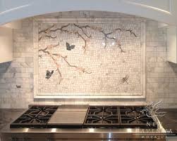 Plum Blossom Mosaic Backsplash New Ravenna Mosaics Mosaic Backsplash Kitchen Mosaic Ravenna Mosaics