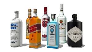 3d Model Of Liquor Bottles Absolut Alcohol Bacardi Bombay Bottle Captain Morgan Gin Heindricks Liquor Red Label Rum Liquor Bottles Bottle Beer Bar