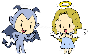 天使 と 悪魔 イラスト