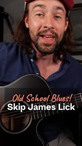 🎸Take a page out of Skip James’ playbook with this classic delta blues  lick in Em! This old school phrase utilizes Skip’s iconic train whistle  bend! , Complete Courses, Tabs and more at ...