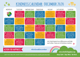 Download 2019 calendar printable, blank calendar, templates and holidays easily from our website. Do Good December Kindness Calendar