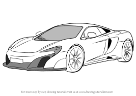 Want to find out more? Learn How To Draw Mclaren 675lt Sports Cars Step By Step Drawing Tutorials Car Drawings Race Car Coloring Pages Mclaren 675lt