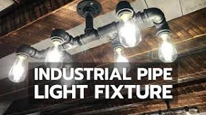 Fix a bathroom light fixture hanging loose from the wall above a vanity. Diy Industrial Pipe Light Fixture Youtube