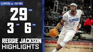 Summary stats news awards shop. Reggie Jackson 29 Pts Drains Dagger To Defeat Detroit Pistons Youtube