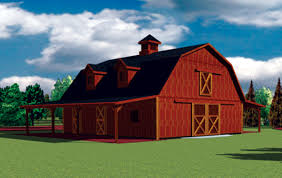A pole structure, however, does not fall into the category of conventional framing, so when building a pole barn, we need to use the program's framing on the structure panel, specify the desired rough ceiling height, which determines the wall's top plate height and also the height of the roof trusses'. Gambrel Roof Garage With Apartment Novocom Top