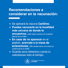 Se autoriza con carácter de emergencia la vacuna convidecia de cansino (recombinant novel agregó que esta autorización se da de conformidad con las recomendaciones de la administración. Hoy Inicia La Vacunacion Universidad Autonoma De Nayarit Facebook