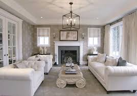 The Tufted Details And Soft Drapes Coupled With The Grand Scale Of The Furniture Make Giuliana And Bill S Living Room So Gla Home House Styles Home Living Room