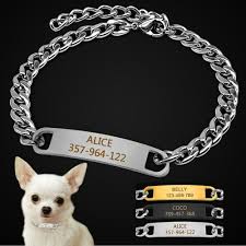 Kaufen Personalisierte Katze Hund Kette Kragen Customized Gravur Haustier Kragen Kleine Hunde Katzen Halskette Typenschild Chi Pet Collars Cat Necklace Dog Cat