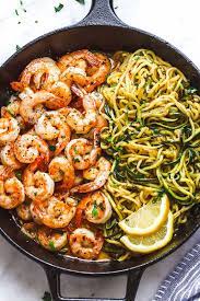 Lemon Garlic Butter Shrimp With Zucchini Noodles 10 Minute Recipes Shrimp Recipes Easy Cooking Recipes