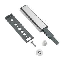 To stick with our kitchen cabinet theme, we mimicked this with larger d44 magnets set into ¼ diameter holes in a kitchen cabinet. Push To Open Latch Springless Hinges With Magnetic Tip Zinc Grey Furnica