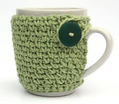 Pottery barn vintage metal enamel mugs // sage green & silver 20 ounce coffee cups looseendsvintage. Sage Green Coffee Mug Cozy Crochet Mug Sweater Home Living Drinkware Keyforrest Lt