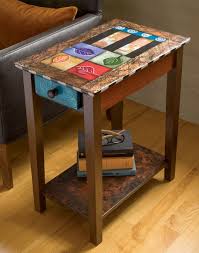 One Drawer Sweetie By Wendy Grossman Wood Side Table Artful Home In 2020 Side Table Wood Painted Table Hand Painted Furniture