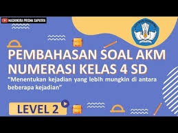 Pembahasan Soal Akm Numerasi Kelas 4 Sd Menentukan Kejadian Yang Lebih Mungkin Youtube