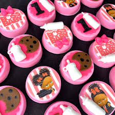 Boss Baby Themed Oreo Cookies Baby Birthday Party Girl Baby Girl Birthday Theme Baby Girl Birthday
