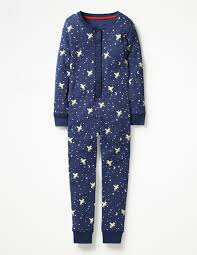 Cosy All In One Pajamas Starboard Blue Unicorn Sky