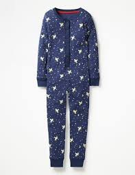 cosy all in one pajamas starboard blue unicorn sky