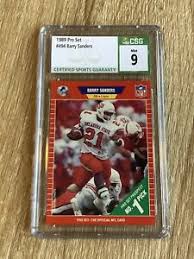 Maybe you would like to learn more about one of these? Barry Sanders Pro Set Football Grade 9 Sports Trading Cards Accessories For Sale Ebay