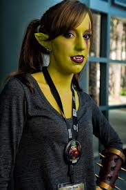 I found out you can glitch the helmet off the goblin disguse today and experimented putting hair and makeup on. Blizzcon 2011 World Of Warcraft Female Goblin Cosplay Photo