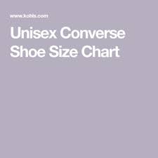 Unisex Converse Shoe Size Chart Shoe Size Chart Size