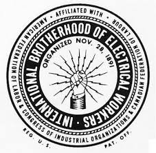 Fist Full Of Lightning Bolts Union Logo Electrical Workers Brotherhood