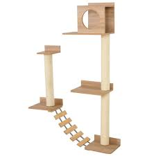 Les troncs ont 14 cm d'épaisseur, enveloppés de sisal de 11 mm d'épaisseur de haute qualité. Mur D Escalade Pour Chat Arbre A Chat Design Mural Griffoir Sisal Naturel Passerelle Plateformes Bois Pin Marron Beige 99x30x156cm Cdiscount Animalerie