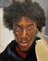 Ja'darius” by Isabella Anderson- Karrie Jackson- Semester 1 2021- 7”x10”-  oil