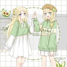 Fashion Avocado Hoodie Dress Jk2084 Bff Matching Ruffle Sweatshirt Matching Friend