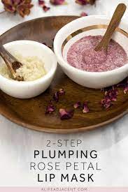 2 Step Diy Plumping Rose Petal Lip Mask For Soft Plump Lips Lip Mask Diy Lip Plumper Diy Lip Mask