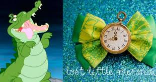 Peter Pan Inspired Tick Tock The Crocodile Bow Tick Tock Peter Pan Inspiration