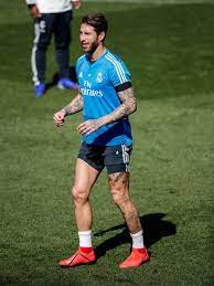 Sergio Ramos Of Real Madrid During The Real Madrid Training And Press Real Madrid Training Sergio Ramos Real Madrid
