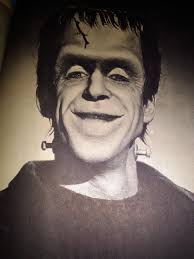 Painted busts of munsters character